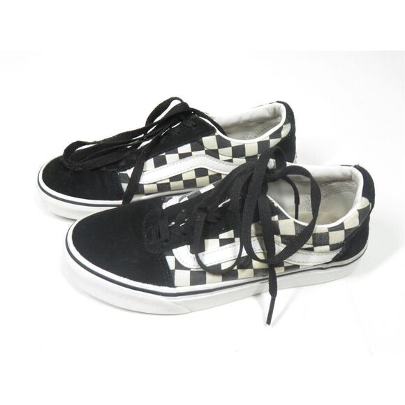 VANS Old Skool Checkerboard Primary Check Sidestripe Low Top Sneaker Women 6.5 - Picture 6 of 8